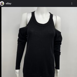 Express‎ Off-the-Shoulder Black Sweater